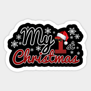 First Christmas Sticker